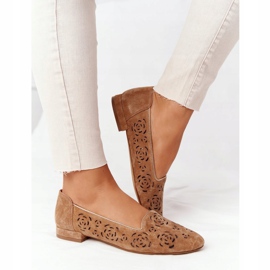 Loafer mit Lochmuster Sergio Leone BL627 Rot braun 2