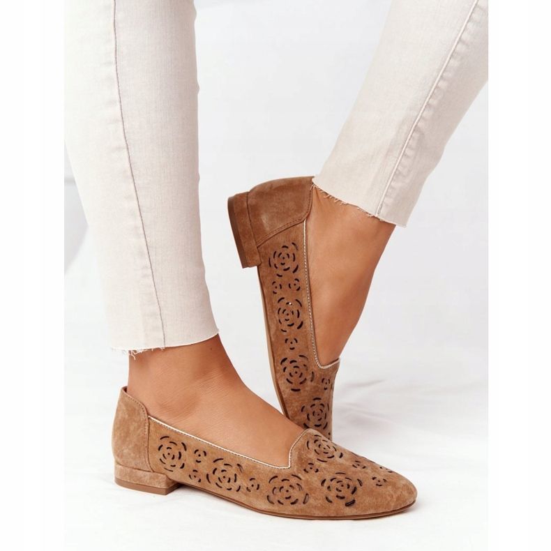 Loafer mit Lochmuster Sergio Leone BL627 Rot braun 2