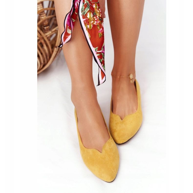 Gelbe Loafer auf goldenen Absätzen Vinceza 21-10601 1