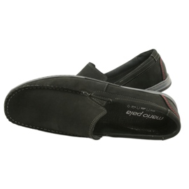 Mario Pala Herren Loafer 763 schwarzes Wildleder 4