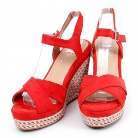 Rote Keilsandalen WH-255 Rot 2