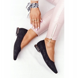 Ballerinas mit silbernem Absatz Vinceza 21-10601 Schwarz mehrfarbig 1