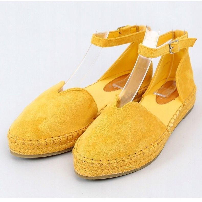 Damen-Espadrilles mit Schnitt in Honig 1219 Yellow gelb 1