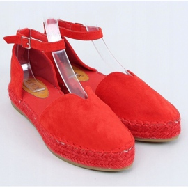 Espadrilles für Damen mit Schnitt rot 1219 Red 1