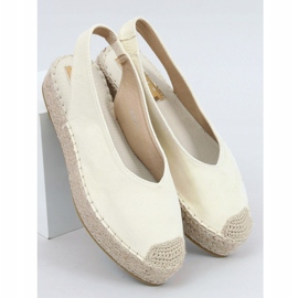 Gelbe Espadrilles mit offenem Absatz, gelb M-518 Yellow 1