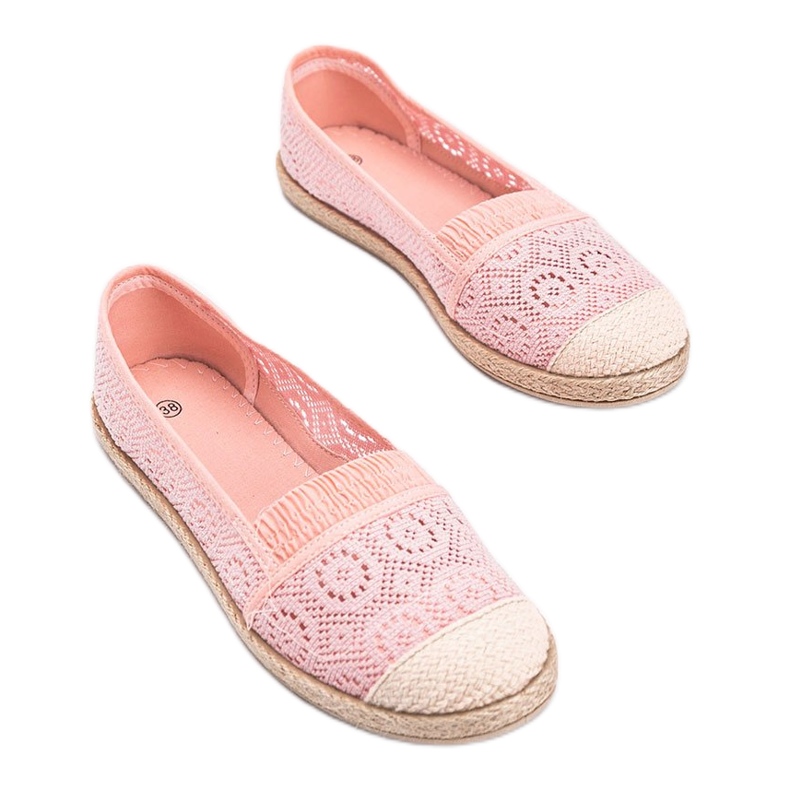 Espadrilles aus rosa Stoff von Laney 2