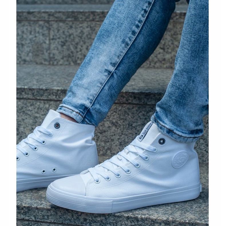 Klassische High-Top-Sneaker für Herren Big Star FF174551 Weiß 3