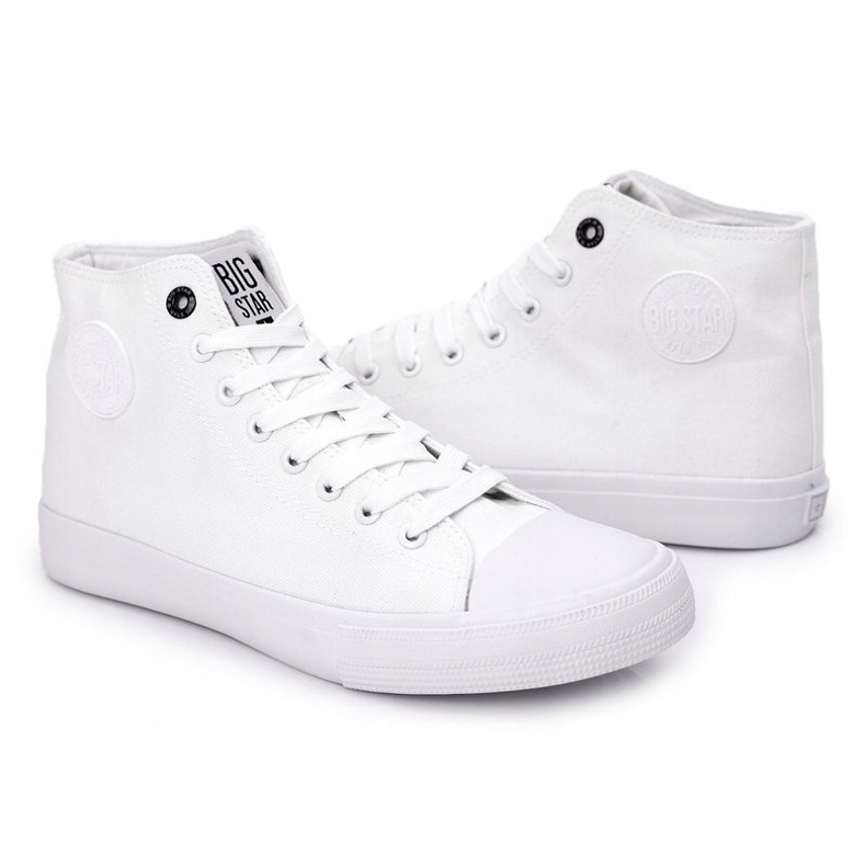 Klassische High-Top-Sneaker für Herren Big Star FF174551 Weiß 4