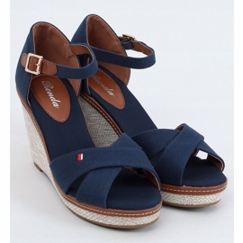 Keilsandalen BL-70 Navy navy blau 1
