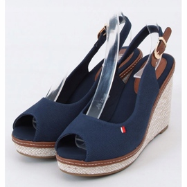 Keilsandalen BL-71 Navy marineblau 1