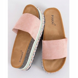 Rosa Kork Hausschuhe LS015 Rosa 1