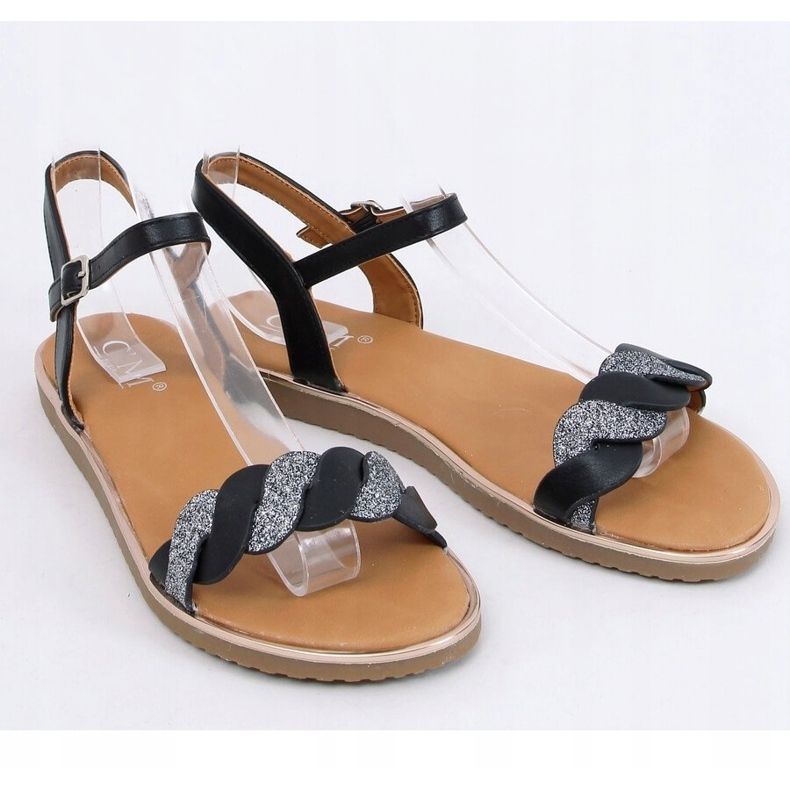 Schwarze Sandalen für Damen 123-5 Black 1