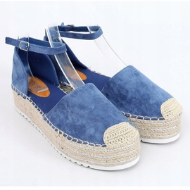 Espadrilles, blaue Sandalen 2138 Blau 1