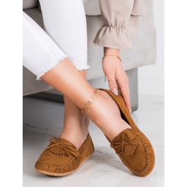 Diamantique Klassische braune Loafer 1