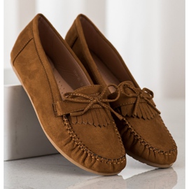 Diamantique Klassische braune Loafer 2