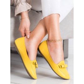 SHELOVET Gelbe Lords mit Öko-Leder 1