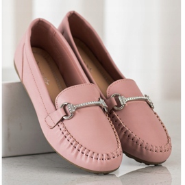 Queentina Elegante Slipper mit Cubic Zirkonia rosa 1