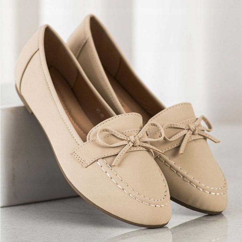 Diamantique Loafer aus Öko-Leder beige 1