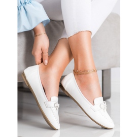 Diamantique Loafer aus Öko-Leder weiß 1