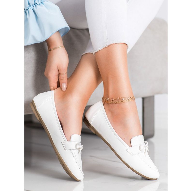 Diamantique Loafer aus Öko-Leder weiß 1