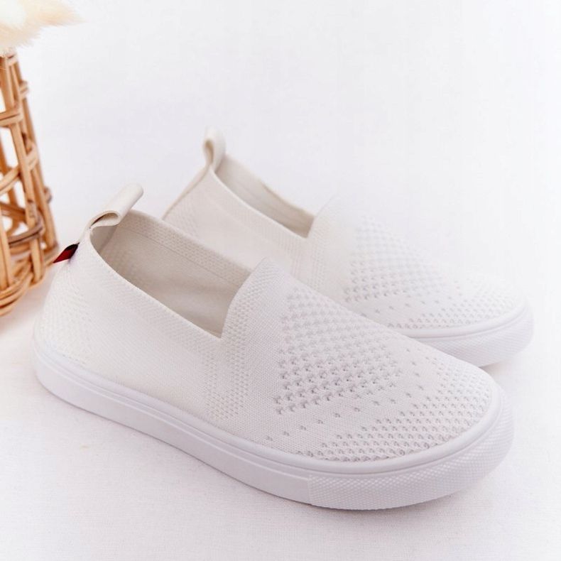 Kinder Slip-On Big Star HH374105 Weiße Slip-On Sneakers 1