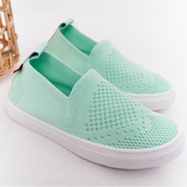 Kinder Slip-On Big Star HH374101 Mint Slip-On Sneakers grün 2