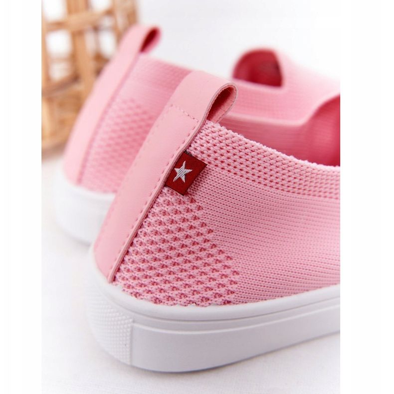 Kinder Slip-On Big Star HH374103 Rosa Turnschuhe 1