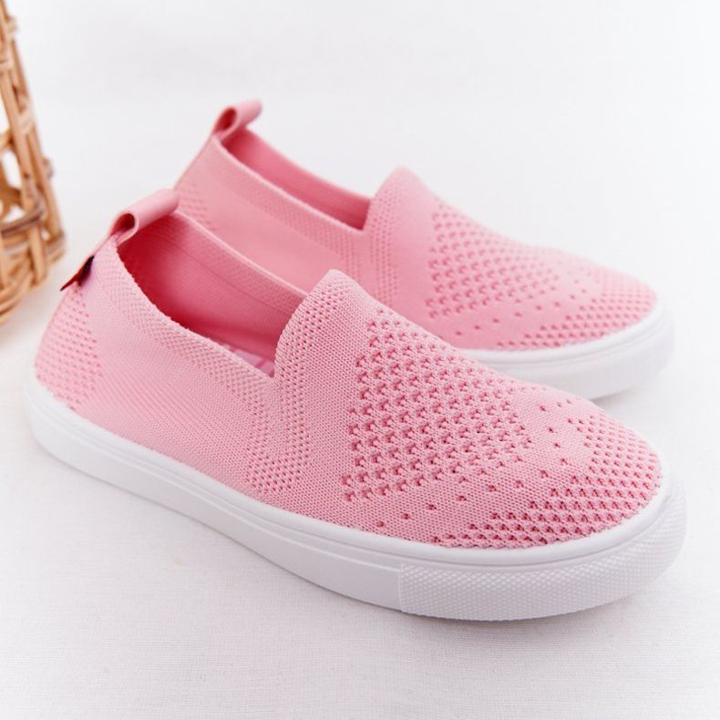 Kinder Slip-On Big Star HH374103 Rosa Turnschuhe 2