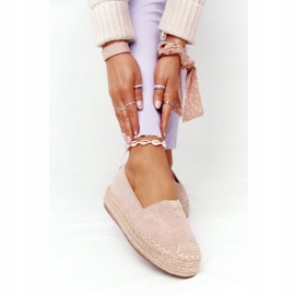Espadrilles auf der Straw Platform Beige Highway 2