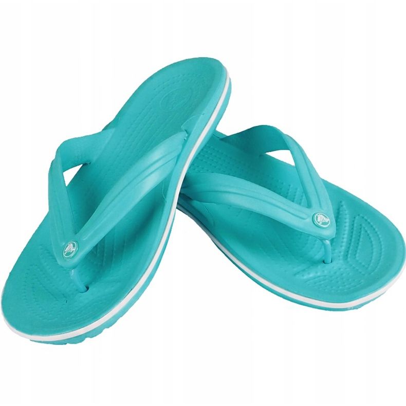 Crocs Damen Hausschuhe Crocband Flip Blau 11033 4DY 1