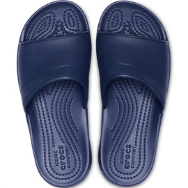 Crocs Classic Slide Kinder Hausschuhe für Kinder 204981 410 navy blau 2
