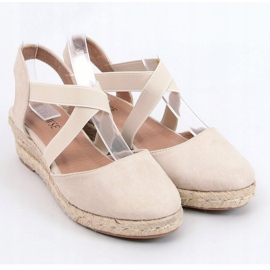 Espadrilles auf niedrigem Keil beige 9R65 Beige 2
