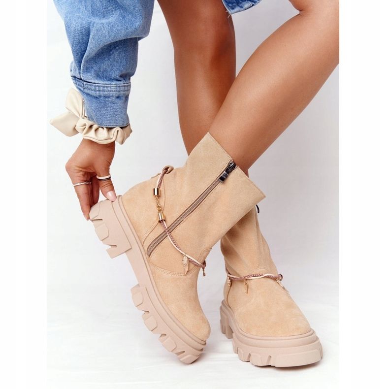 Lewski Shoes Wildlederstiefel Workery Lewski Schuhe 3006-0 Sand beige mehrfarbig 2