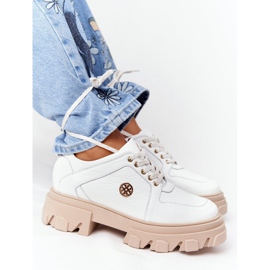 Lewski Shoes Leder Oxfords Lewski Schuhe 3011-0 Weiß 2