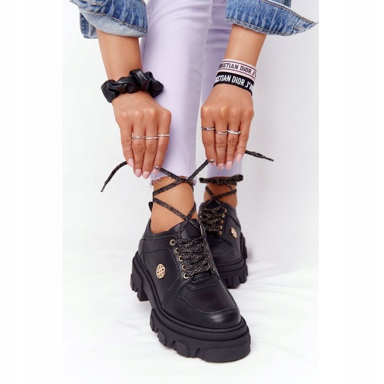 Lewski Shoes Leder Oxfords Lewski Schuhe 3011-0 Schwarz 1