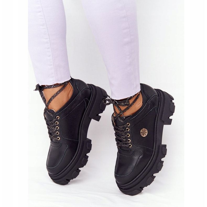 Lewski Shoes Leder Oxfords Lewski Schuhe 3011-0 Schwarz 2