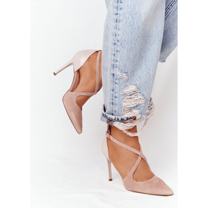 PV3 Elegante Wildleder Stilettos Visconi 7400 Rosa 2