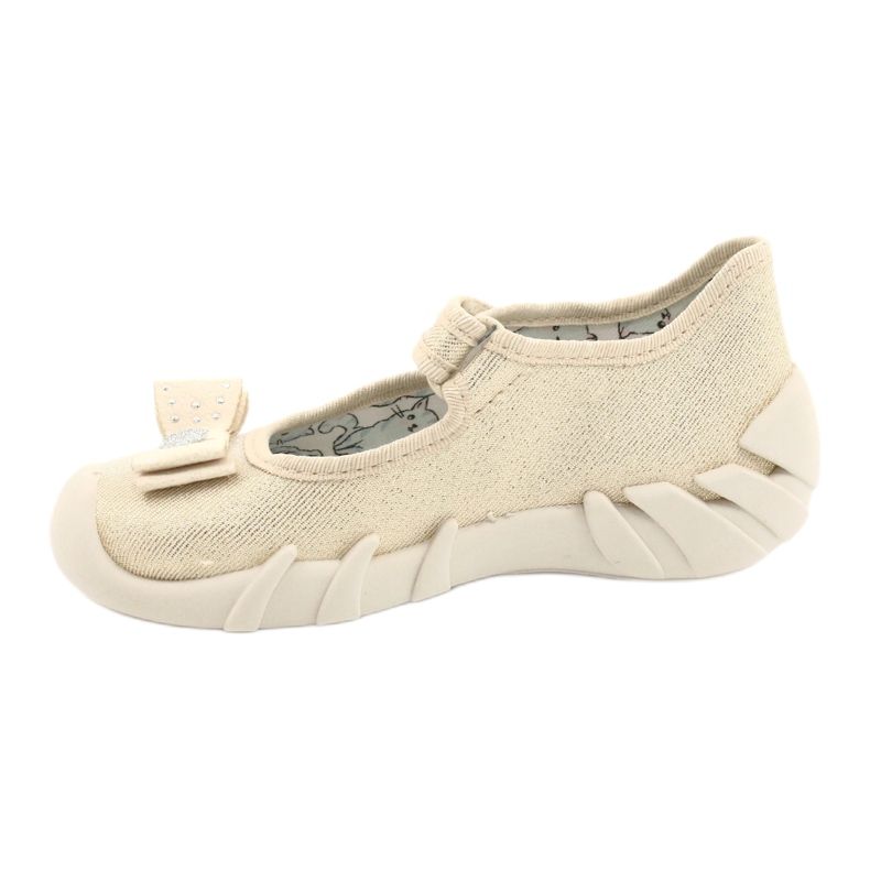 Befado Kinderruhrschuhe mit einem Bogen 109p206 Gold golden 2