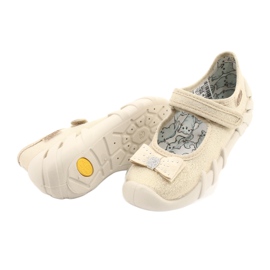 Befado Kinderruhrschuhe mit einem Bogen 109p206 Gold golden 4