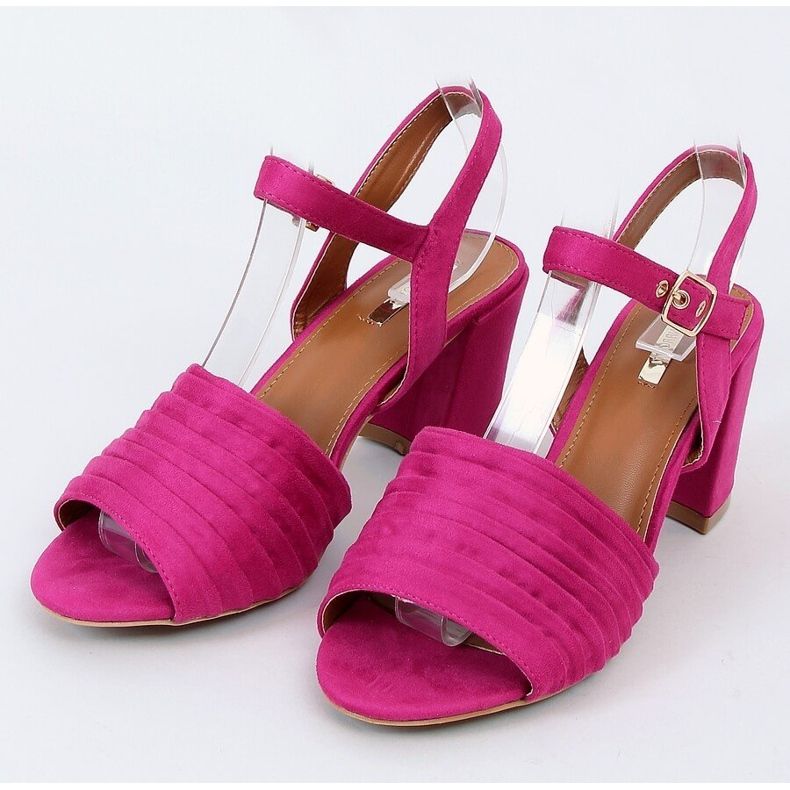 Fuchsia High Heels Sandalen 1L-19267 Fuchsia rosa 1