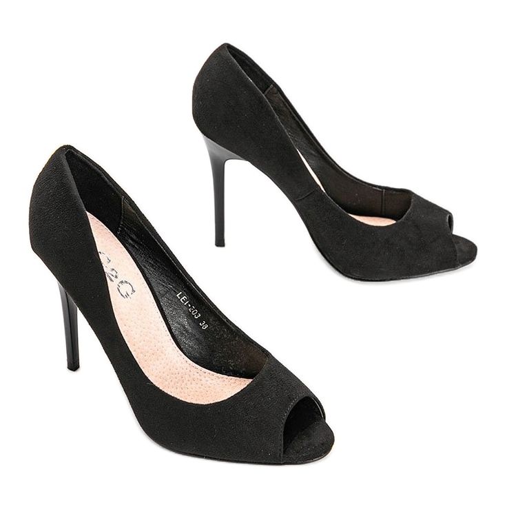 Schwarze Pumps auf Stilettoabsatz von Janessa 2