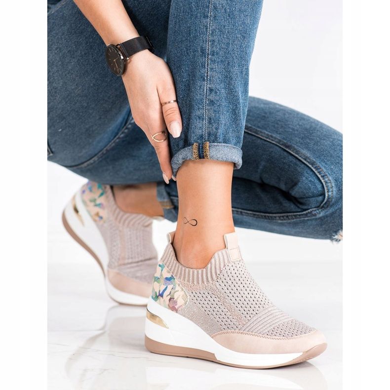 ARTIKER Slip-On-Sneaker mit Moro-Print rosa mehrfarbig 2