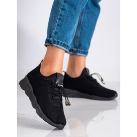 SUPER COOL Schwarze Textil-Sneakers 1