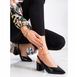 Goodin Stylische Pumps mit freiliegendem Absatz schwarz 1