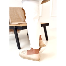 PS1 Damen Espadrilles On A Straw Platform Beige Febi 4