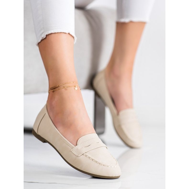 Nio Nio Beige Slipper mit Öko-Leder 1