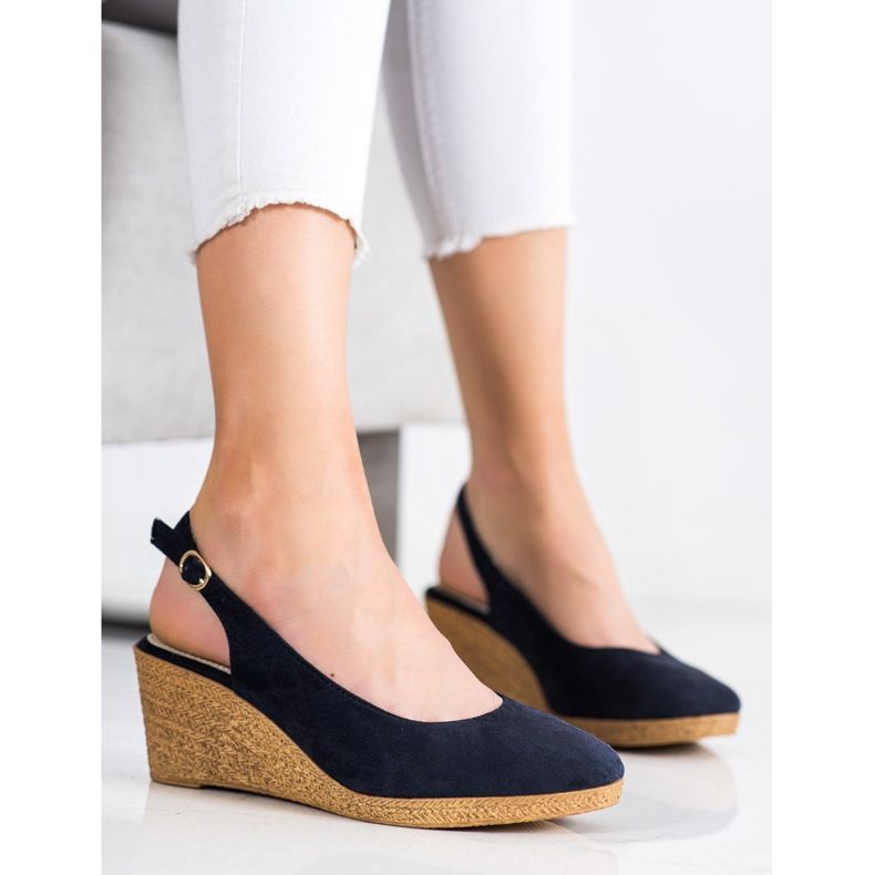 Goodin Bequeme Keilpumps marineblau 1
