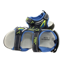 American Club Amerikanischer RL23 Ledereinsatz marineblau blau grün 3
