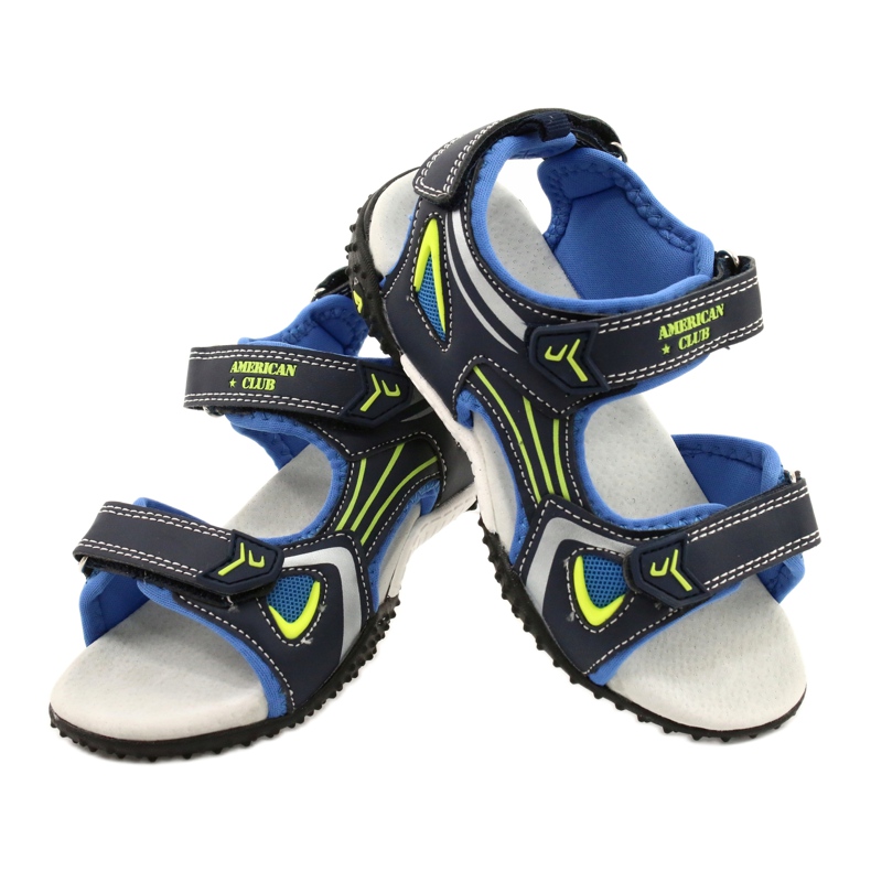 American Club Amerikanischer RL23 Ledereinsatz navy blau blau grün 4