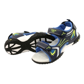 American Club Amerikanischer RL23 Ledereinsatz navy blau blau grün 2